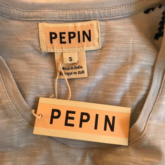NWT Pepin Embroidered Tee Size Small - Picture 7 of 7
